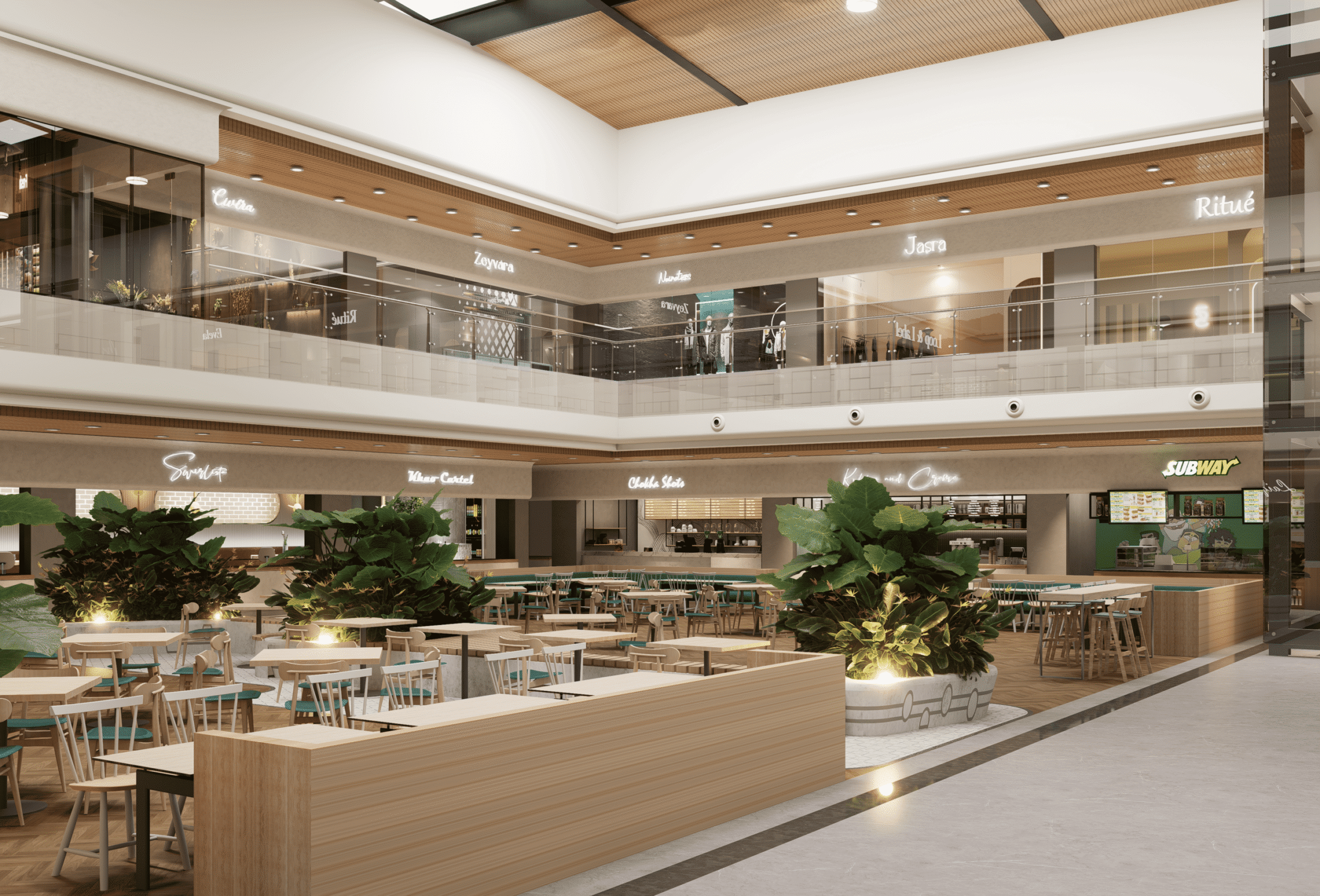 Gallery photo of the Food court & Shopping Complex @ Suvidha by Sumarga project