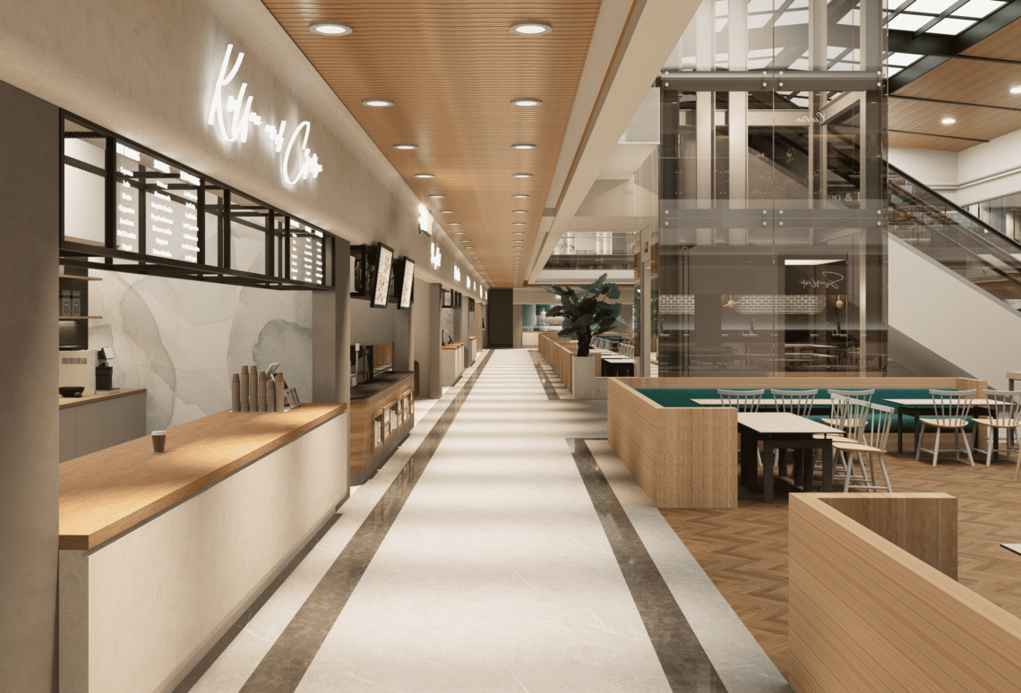 Gallery photo of the Food court & Shopping Complex @ Suvidha by Sumarga project